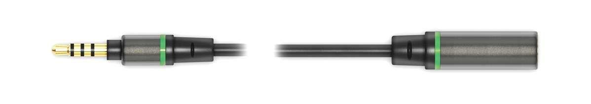 IK MULTIMEDIA iLine Input/Output - cavo jack TRRS da 1/8" maschio/jack femmina TRRS da 1/8"