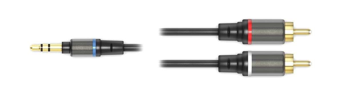 IK MULTIMEDIA iLine RCA - cavo jack stereo maschio da 1/8"/due RCA mono maschio