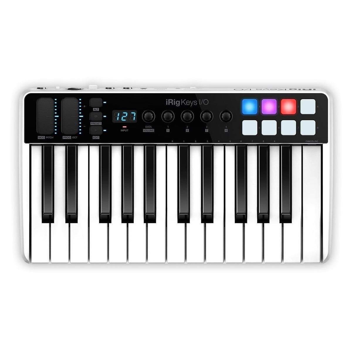 IK MULTIMEDIA iRig Keys I/O 25 - Master keyboard a 25 tasti per sistemi PC, MAC. iPad, iPhone con interfaccia audio integrata