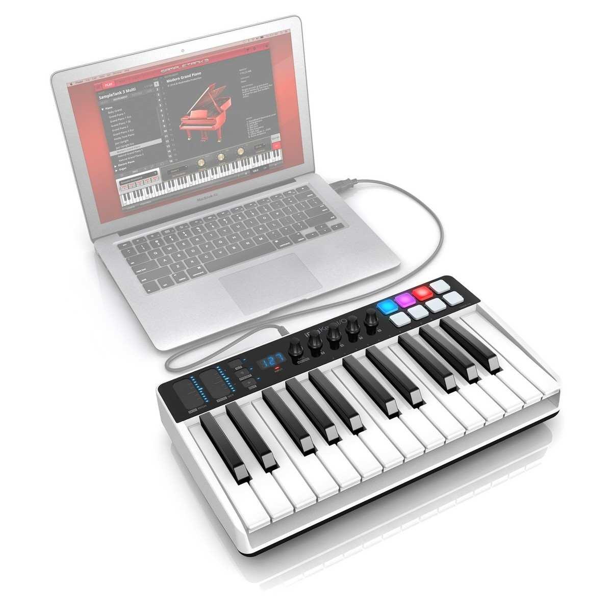 IK MULTIMEDIA iRig Keys I/O 25 - Master keyboard a 25 tasti per sistemi PC, MAC. iPad, iPhone con interfaccia audio integrata