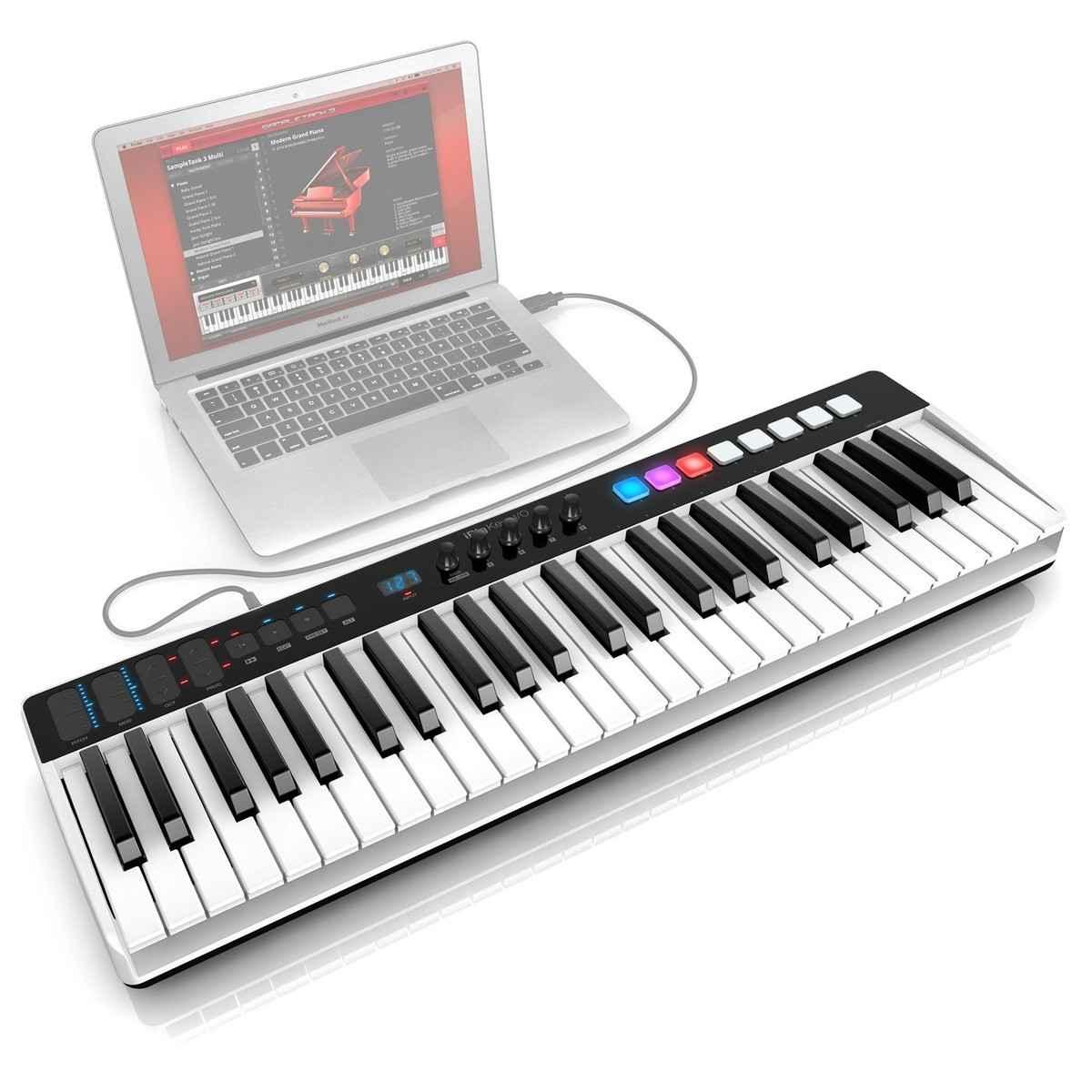 IK MULTIMEDIA iRig Keys I/O 49 - Master keyboard a 49 tasti per sistemi PC, MAC. iPad, iPhone con interfaccia audio integrata
