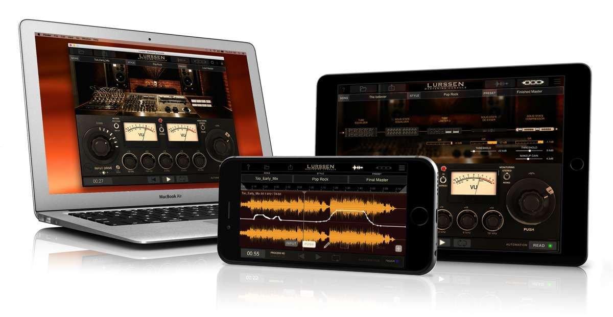 IK MULTIMEDIA Lurssen Mastering Console -app per iPhone/iPad e Mac/PC
