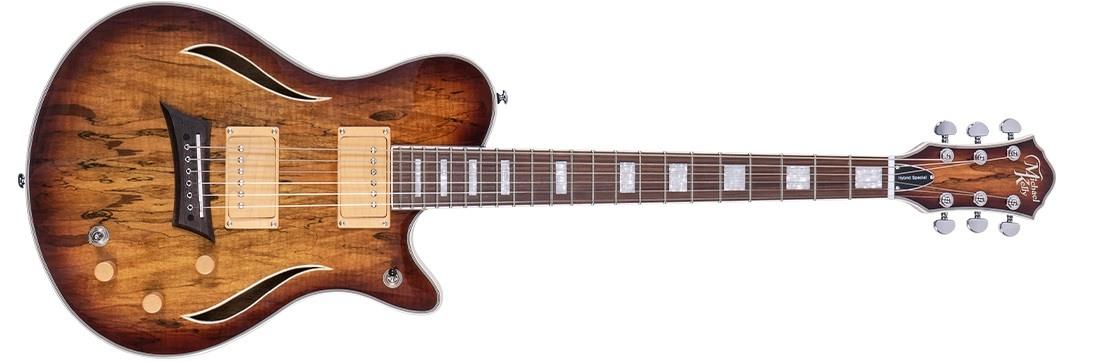 MICHAEL KELLY HYBRID SPECIAL - Chitarra ibrida elettrica/acustica - Spalted burst
