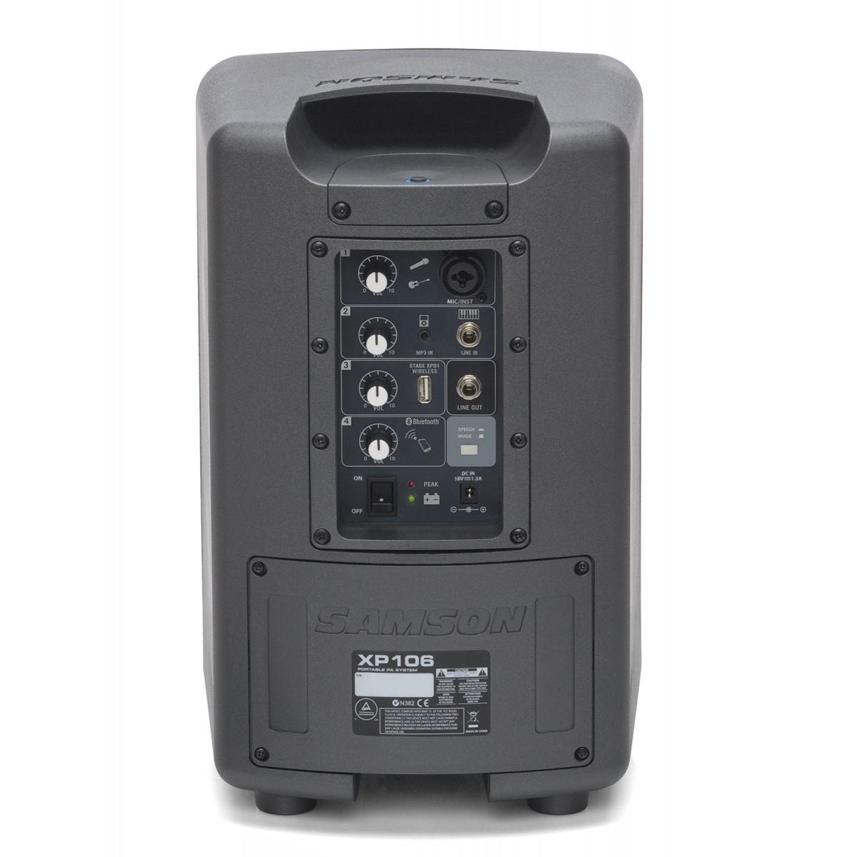 SAMSON EXPEDITION XP106 - PA Portatile con Bluetooth - 100W