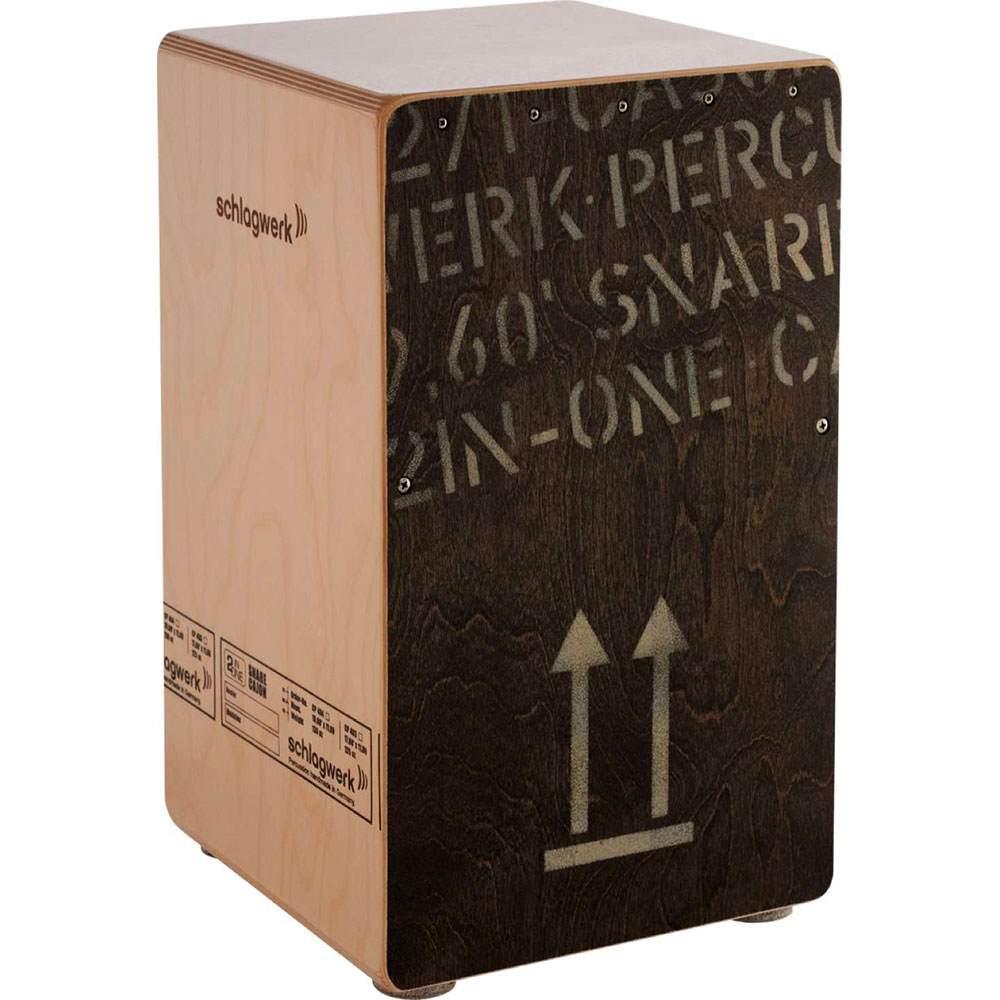 SCHLAGWERK CP404 BLK - 2inOne Snare Cajon Black Edition - Large