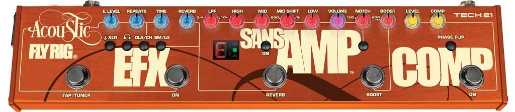 TECH21 Acoustic Fly Rig - pedale multi effetto per chitarra acustica