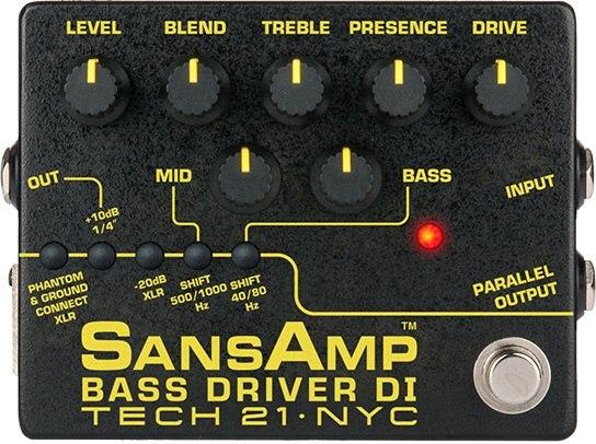 TECH21 SansAmp Bass Driver DI (v2) - preamplificatore a pedale per basso