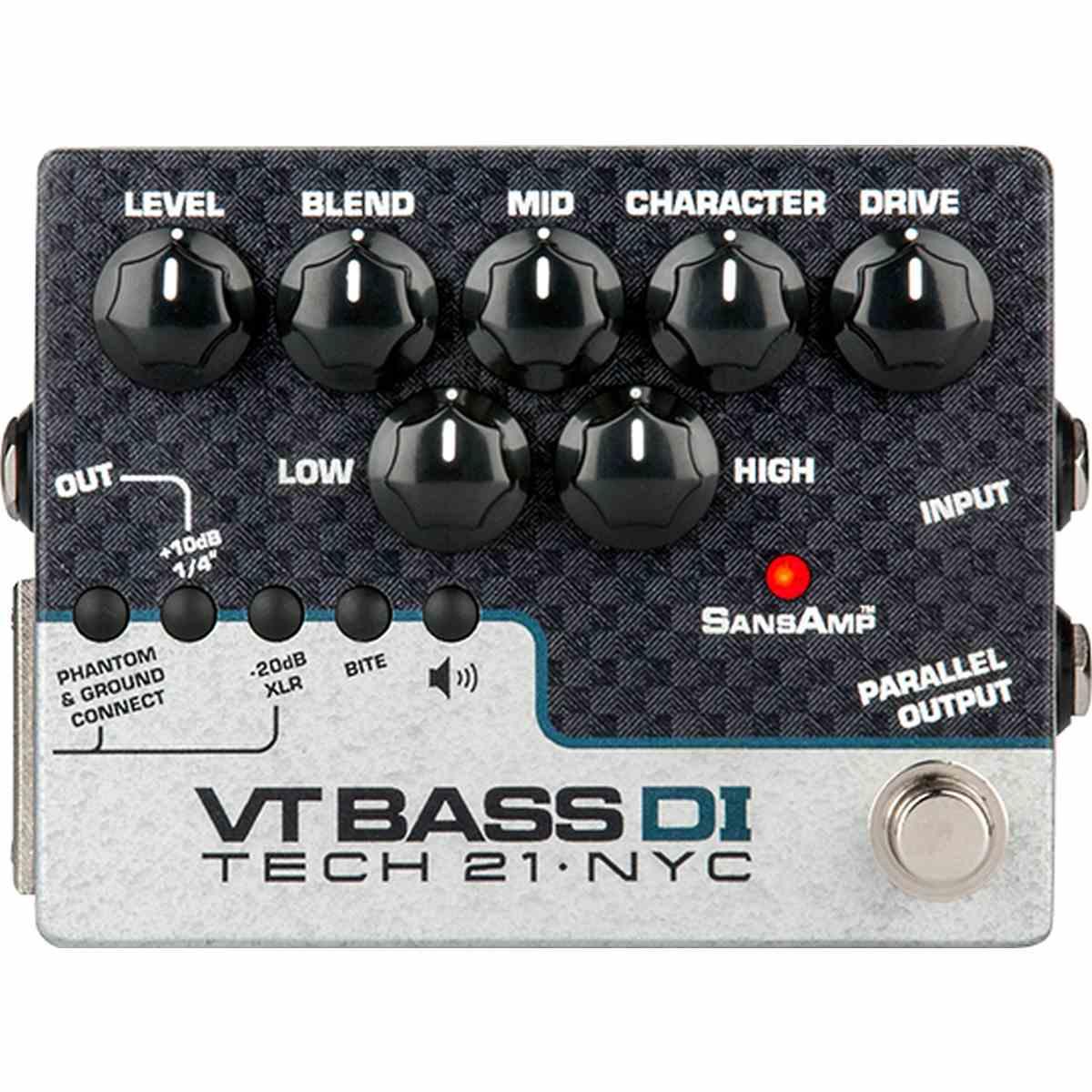 TECH21 SansAmp Character Series - VT Bass DI - preamplificatore a pedale per basso