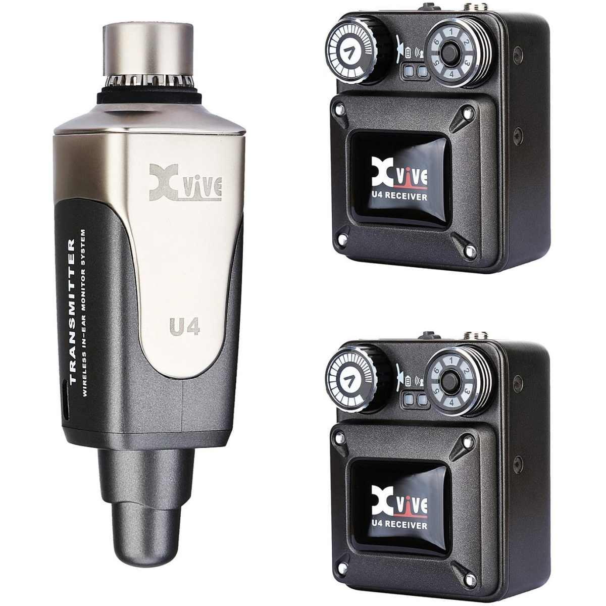XVIVE U4R2 IN-EAR MONITOR Sistema monitor wireless digitale a 2 ricevitori