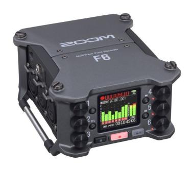 ZOOM F6 - multitrack field recorder