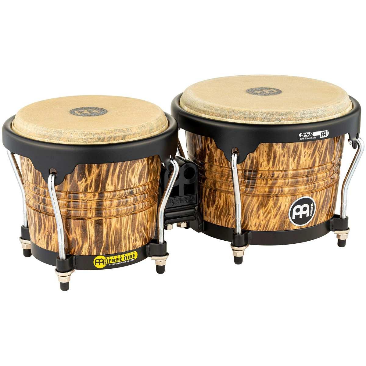 MEINL FWB190LB Marathon® Designer Series FWB190 Wood Bongo, Leopard Burl