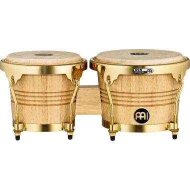 MEINL WB200NT-G WB200 Wood Bongo, Natural, Gold Hardware