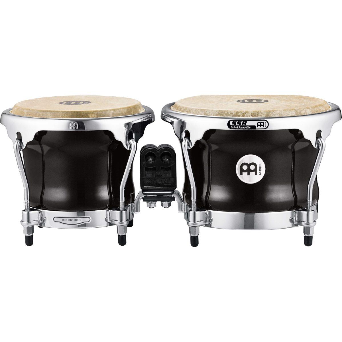 MEINL FFB400BK Fibercraft Series Fiberglass Bongo, True Skin Cow Head