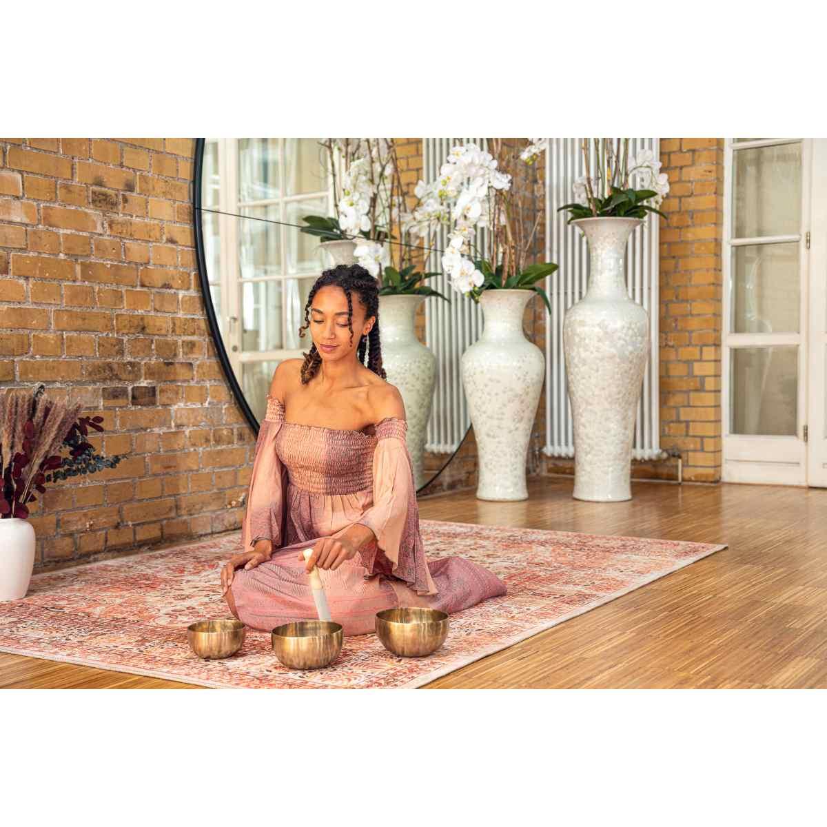 Sonic energy sb-u-1950 set campane tibetane universale da 3 pezzi 500/700/750 g