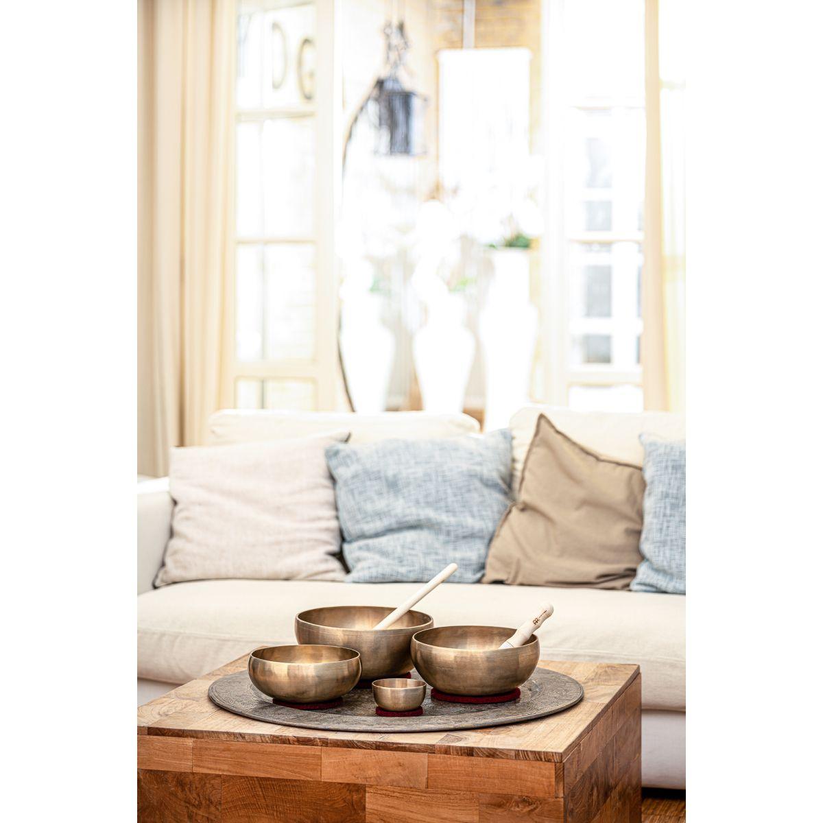 Sonic energy sb-c-4750 set campane tibetane da 4 pezzi cosmos therapy 250/1000/1500/2000 g