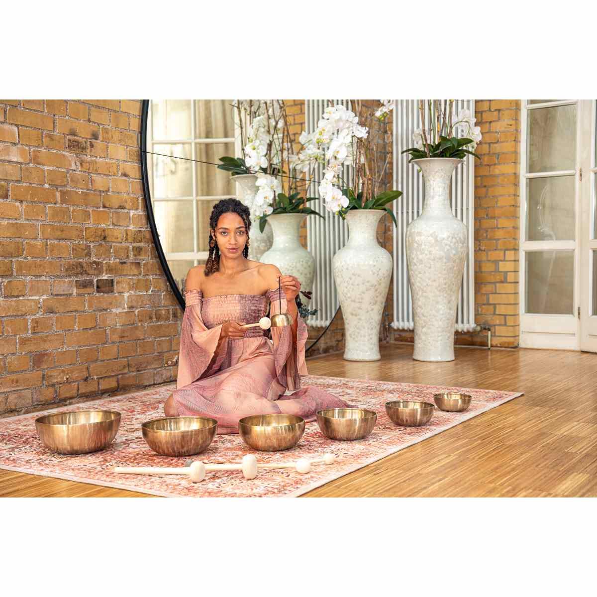 Sonic energy sb-set-cha set campane tibetane chakra, 250/700/1000/1400/1500/1800/2200