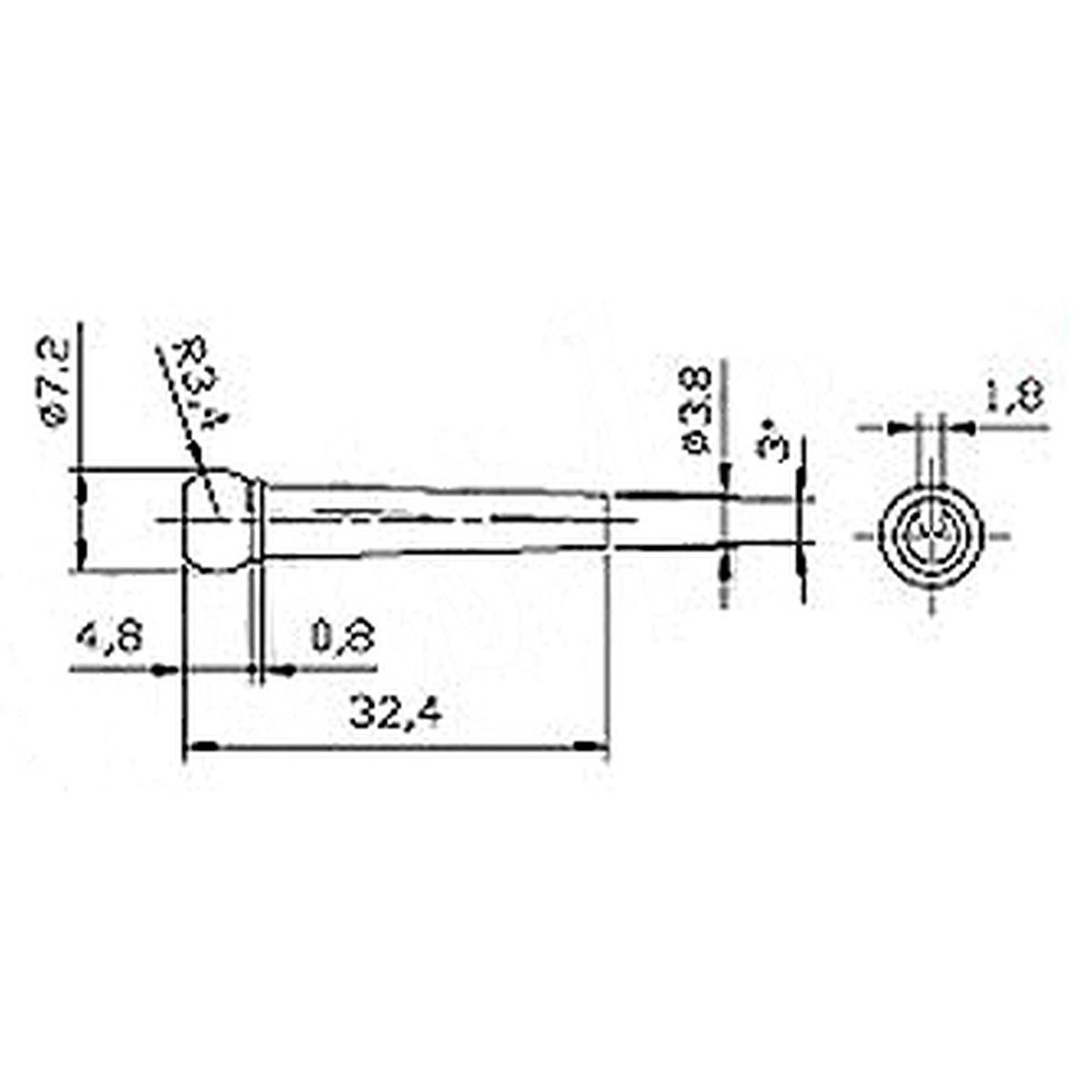 F0007 - 6 Pin per chitarra acustica - Neri