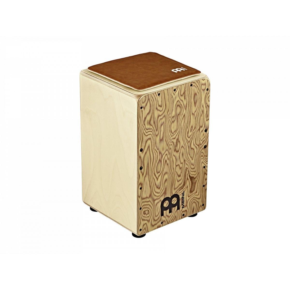 Meinl lcs-vbr seduta per cajon in pelle sintetica vintage brown