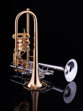 SCHAGERL BERLIN "Z" Zylindrical  tromba in Do - RAW finish