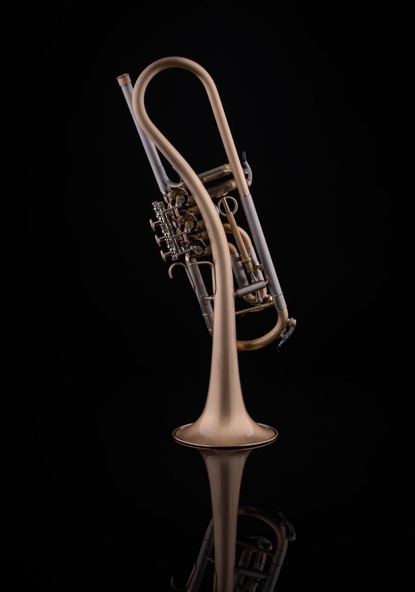 SCHAGERL Gansch Horn Goldbrass Light ML MEISTER SILVER