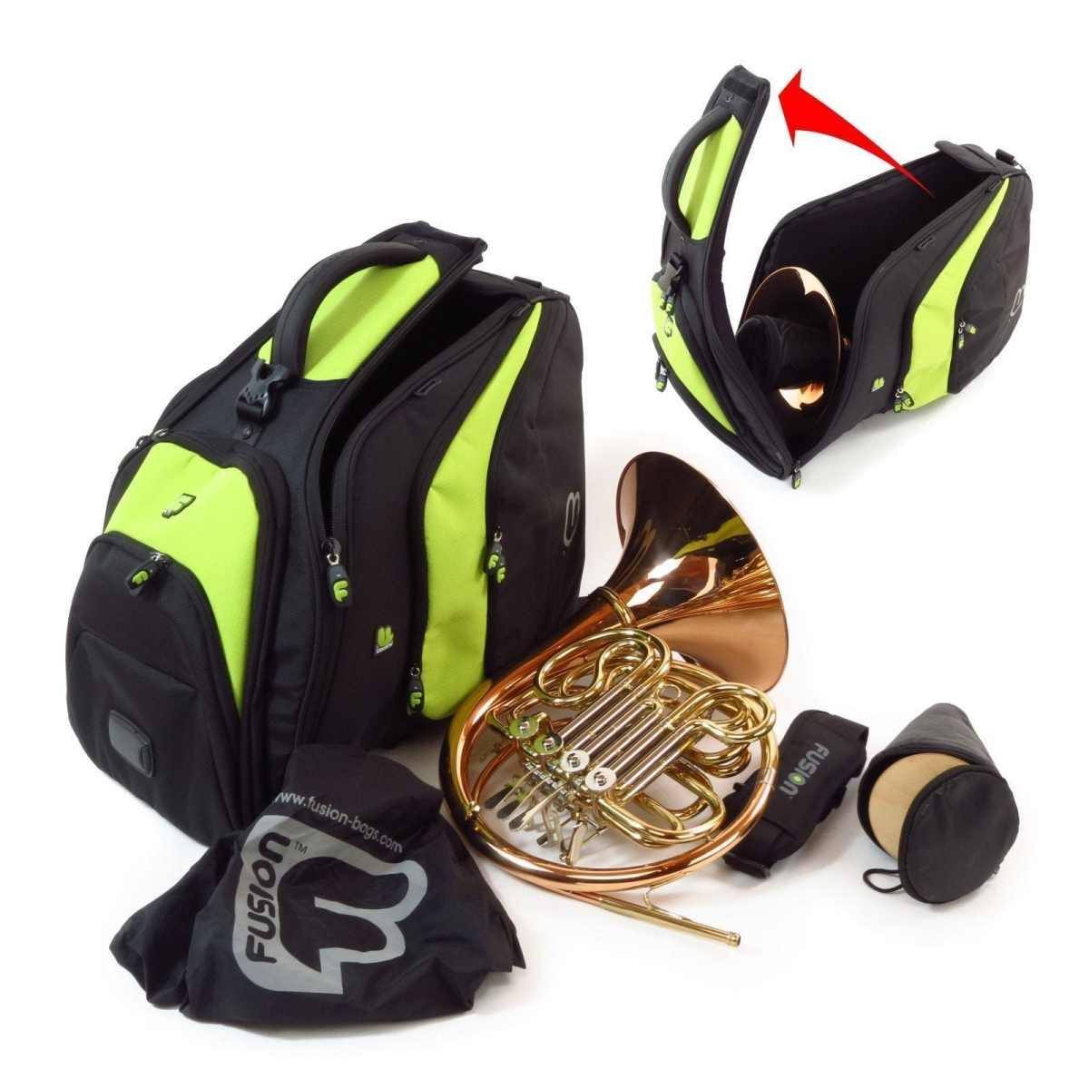 FUSION PB-10-L Corno Francese Pro (Campana Fissa) Black/Lime