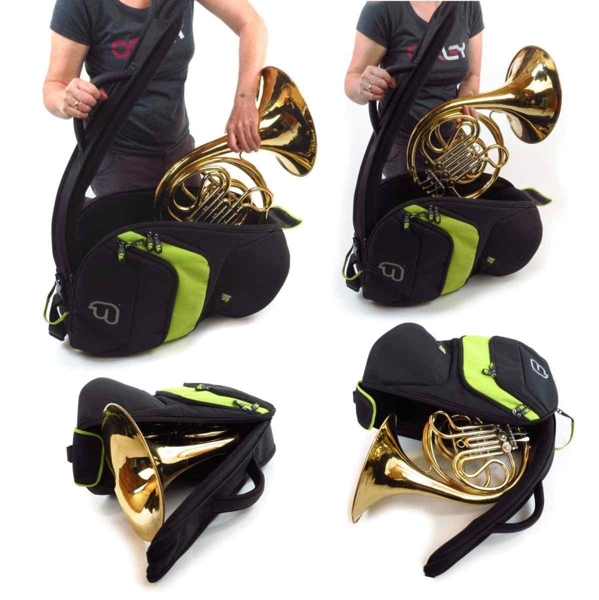 FUSION PB-11-L Corno Francese (Campana Fissa)  Black/Lime