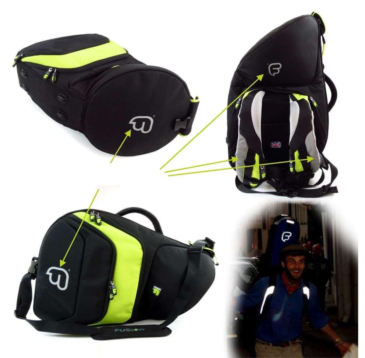 FUSION PB-11-L Corno Francese (Campana Fissa)  Black/Lime