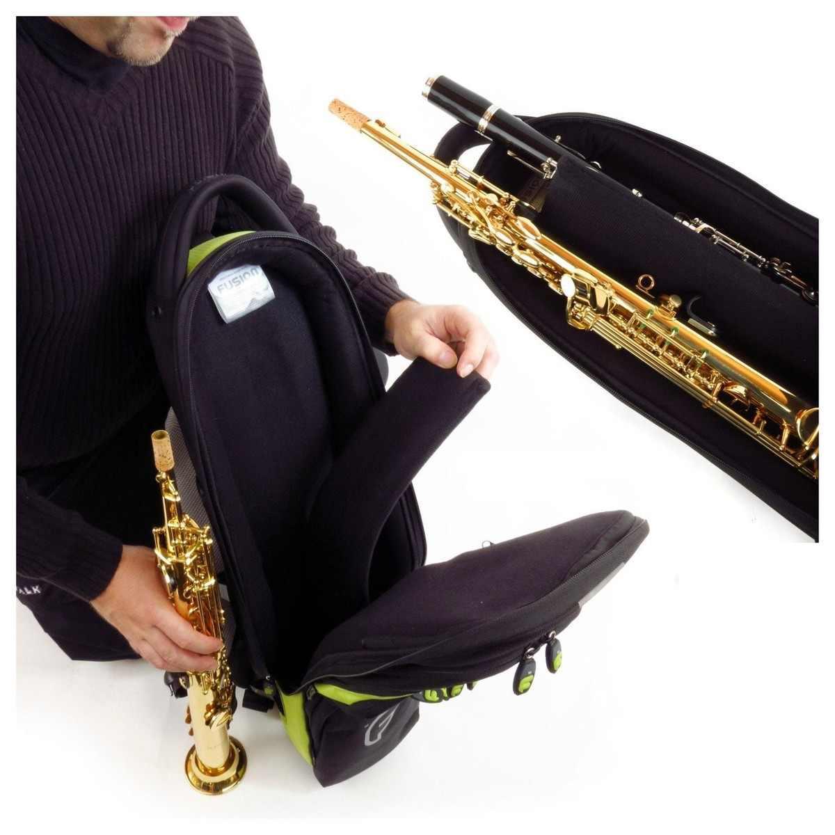 FUSION PW-03-B Sax Soprano Black/Blue