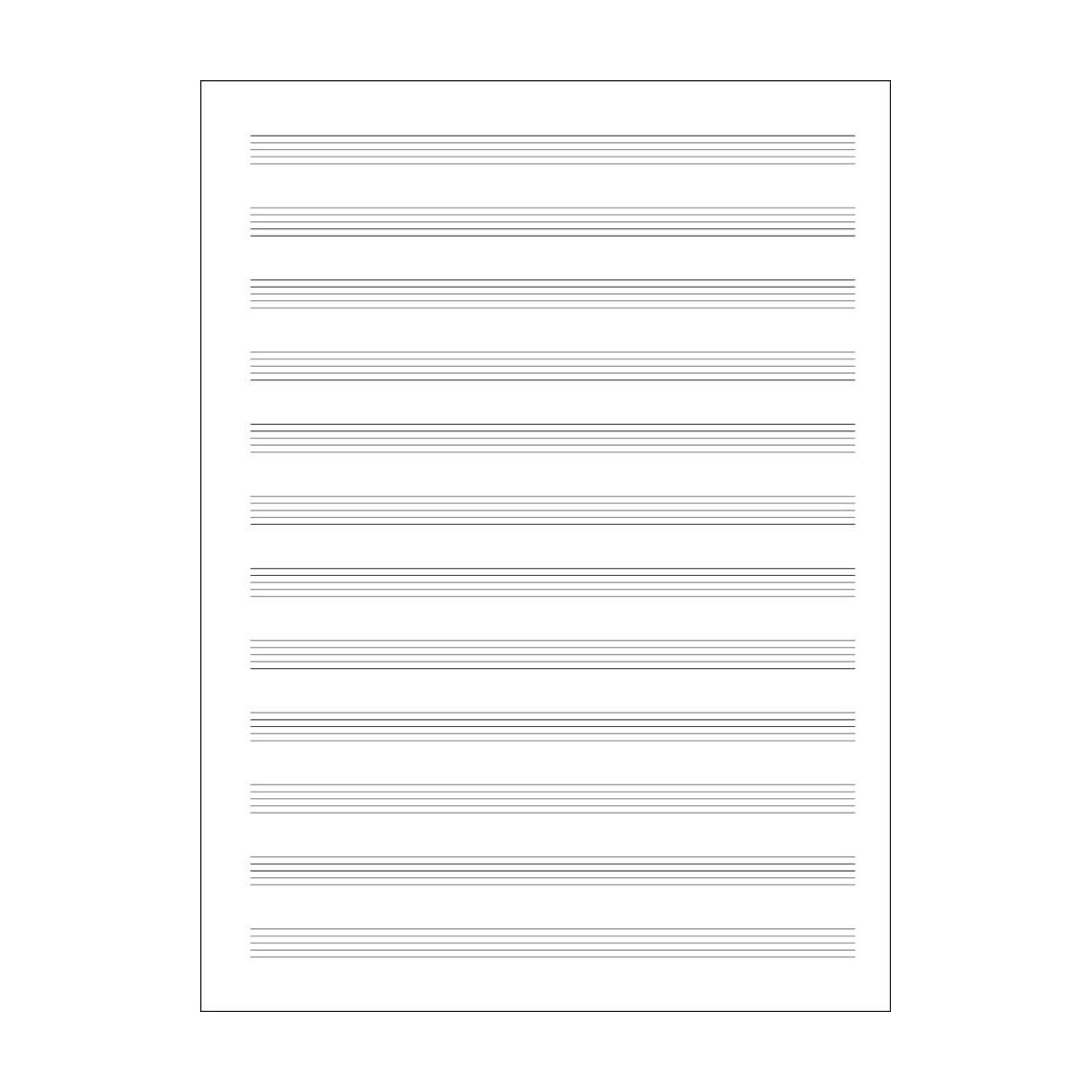 Quaderno pentagrammato 12 righi - 32 pagine color avorio