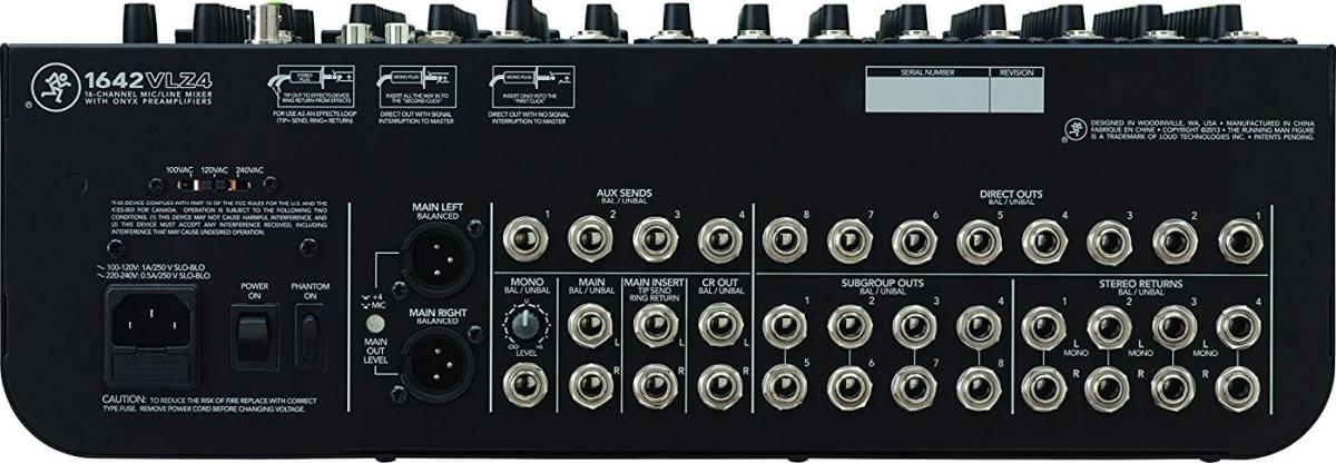 Mackie 1642vlz4 mixer 16 canali