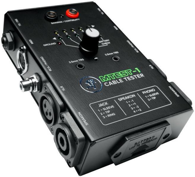 Mackie mtest-1 tester per cavi alimentato a batteria