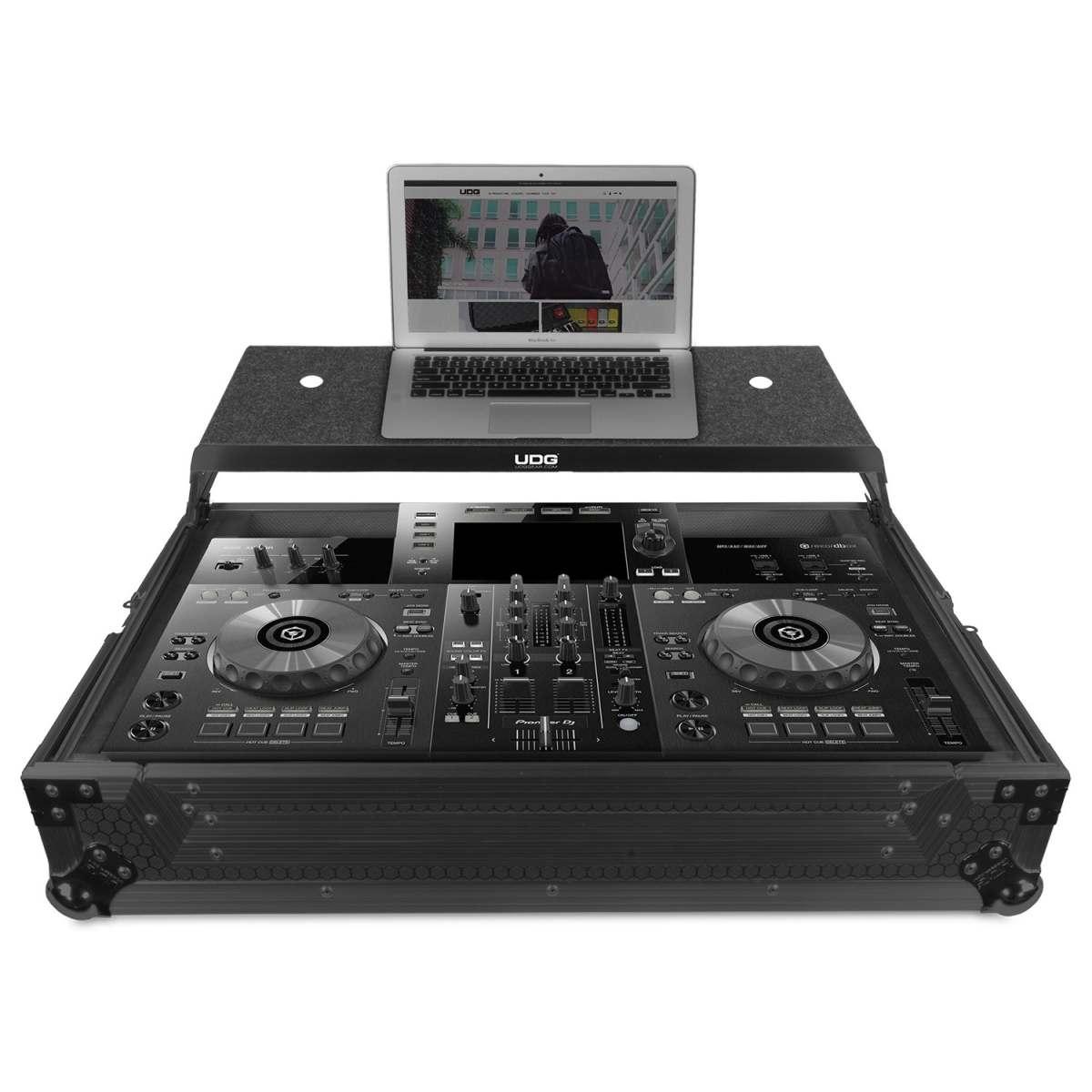 Udg u91065bl - ultimate flight case pioneer xdj-rr black plus (laptop shelf)