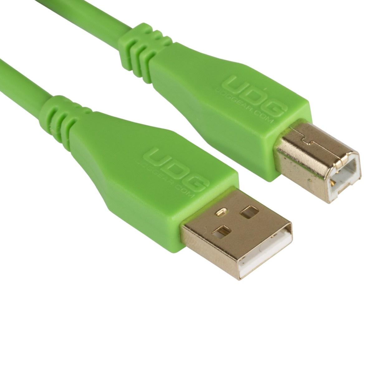 Udg u95001gr - ultimate cavo usb 2.0 a-b green straight  1m