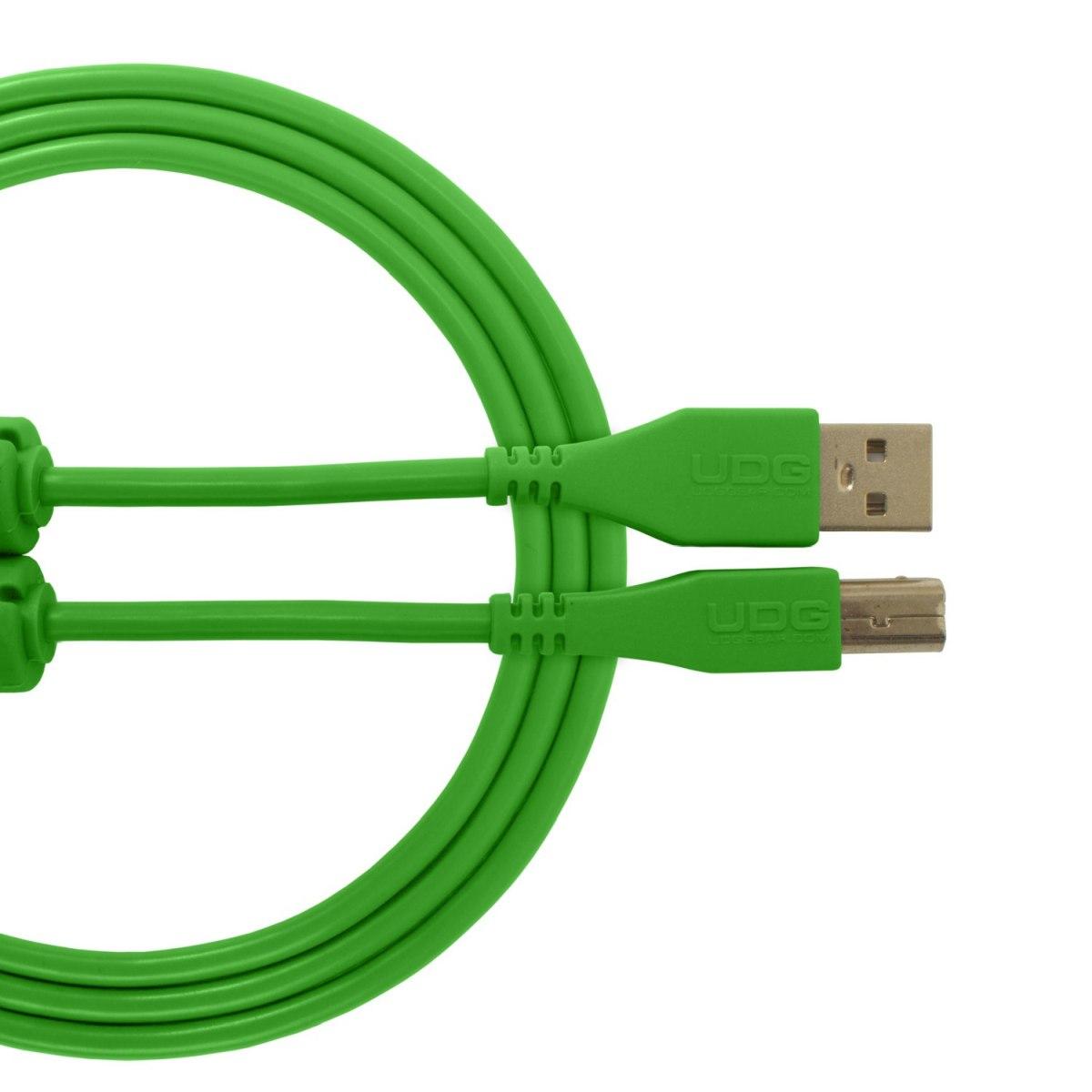 Udg u95002gr - ultimate cavo usb 2.0 a-b green straight 2m