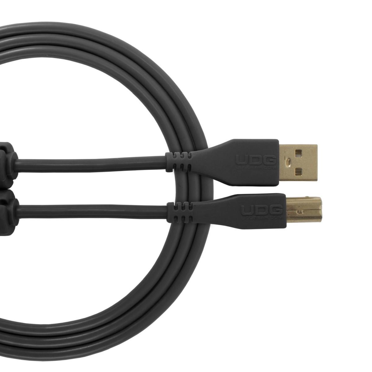 Udg u95002bl - ultimate cavo usb 2.0 a-b black straight 2m