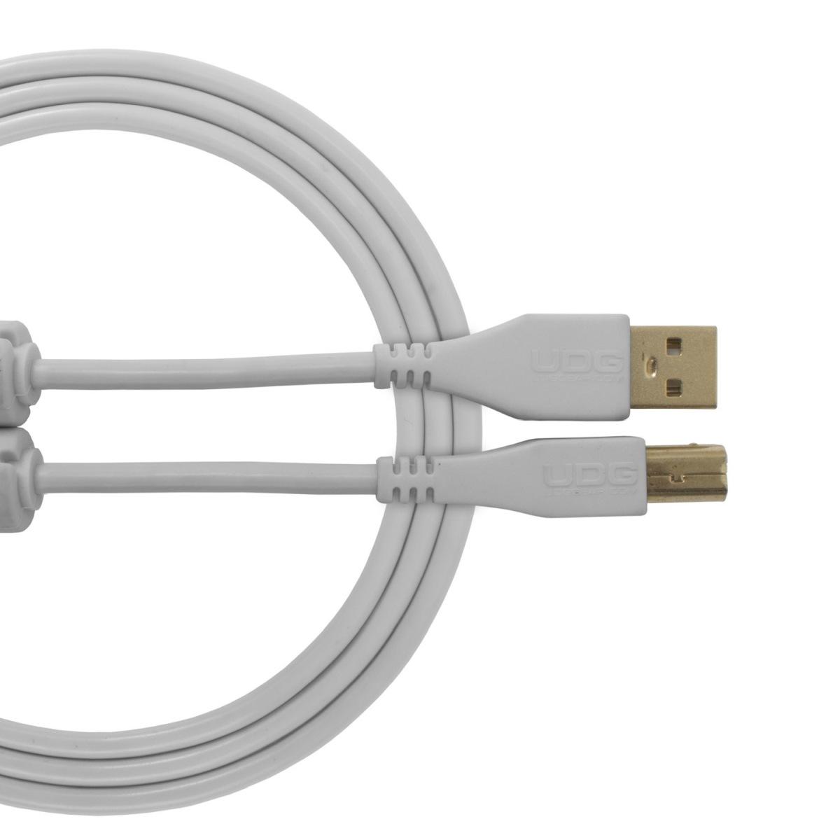 Udg u95002wh - ultimate cavo usb 2.0 a-b white straight 2m