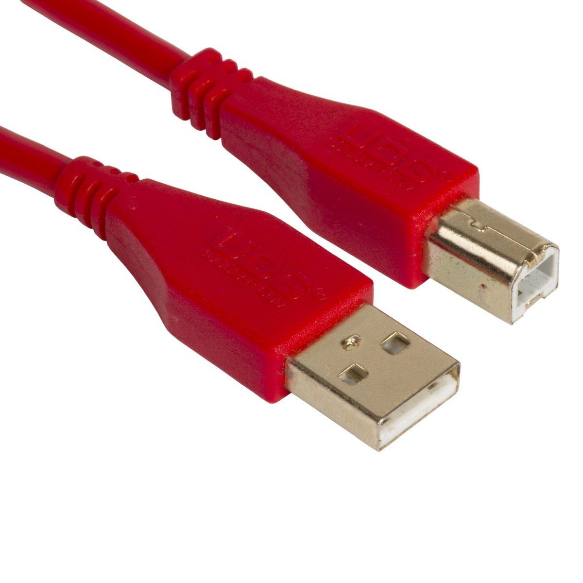 Udg u95003rd - ultimate cavo usb 2.0 a-b red straight 3m