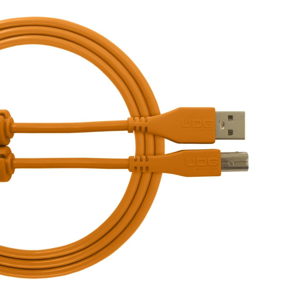 Udg u95003or - ultimate cavo usb 2.0 a-b orange straight 3m