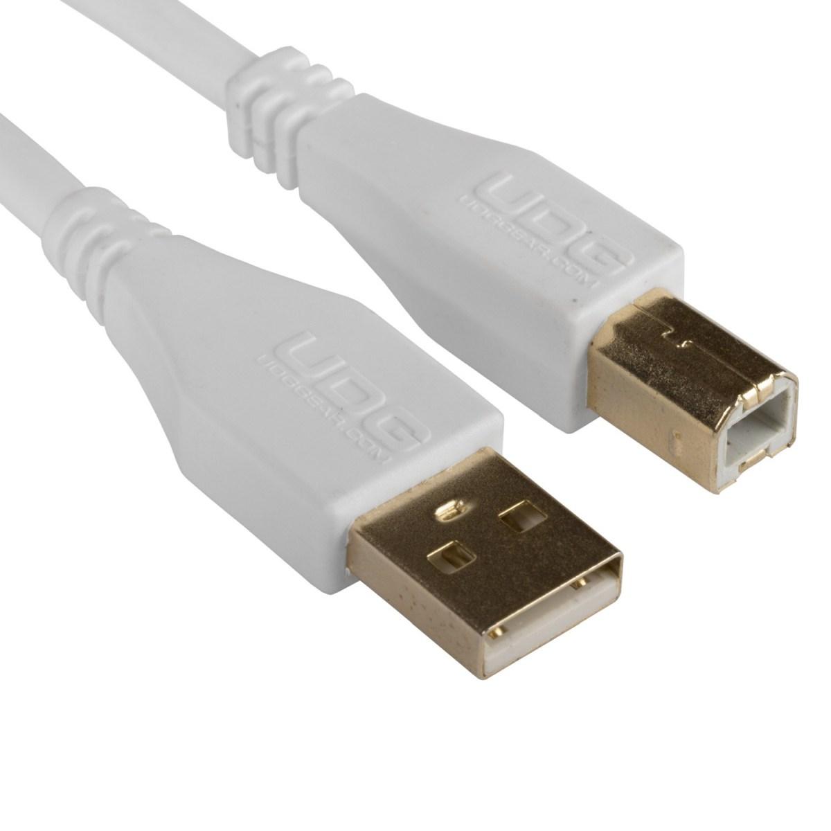 Udg u95003wh - ultimate cavo usb 2.0 a-b white straight  3m