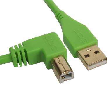 Udg u95004gr - ultimate cavo usb 2.0 a-b green angled 1m