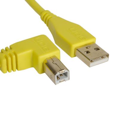 Udg u95005yl - ultimate cavo usb 2.0 a-b yellow angled 2m