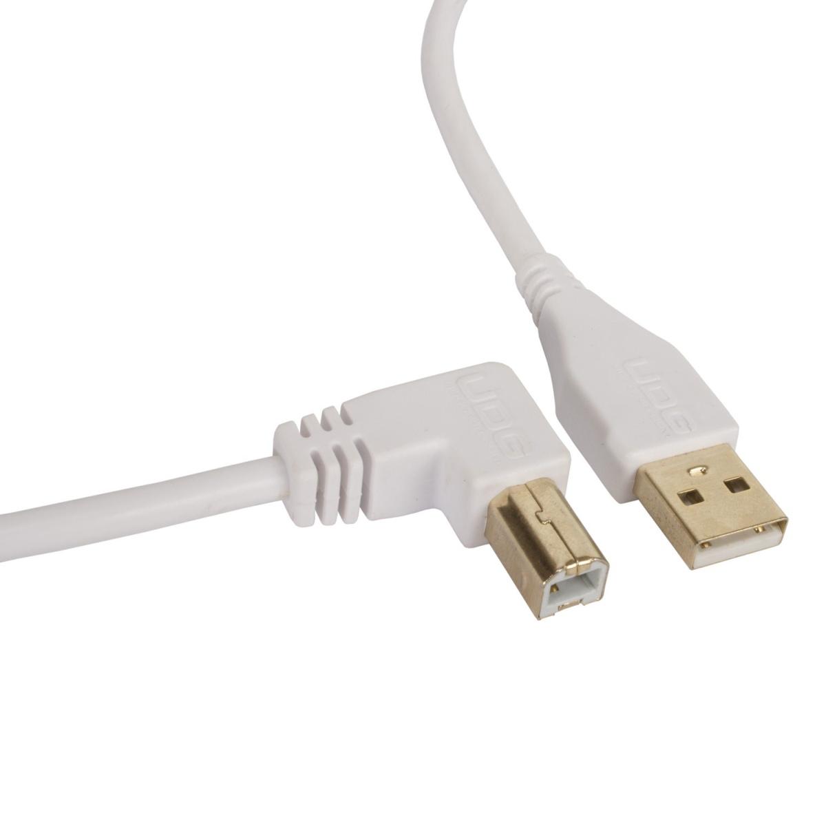 Udg u95006wh - ultimate cavo usb 2.0 a-b white angled 3m