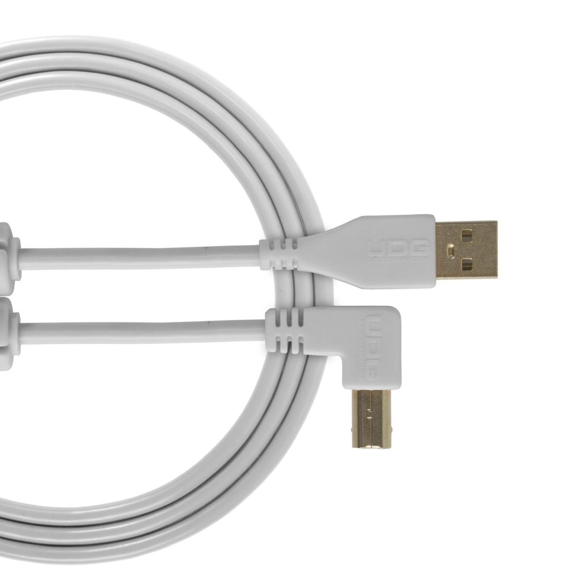 Udg u95006wh - ultimate cavo usb 2.0 a-b white angled 3m
