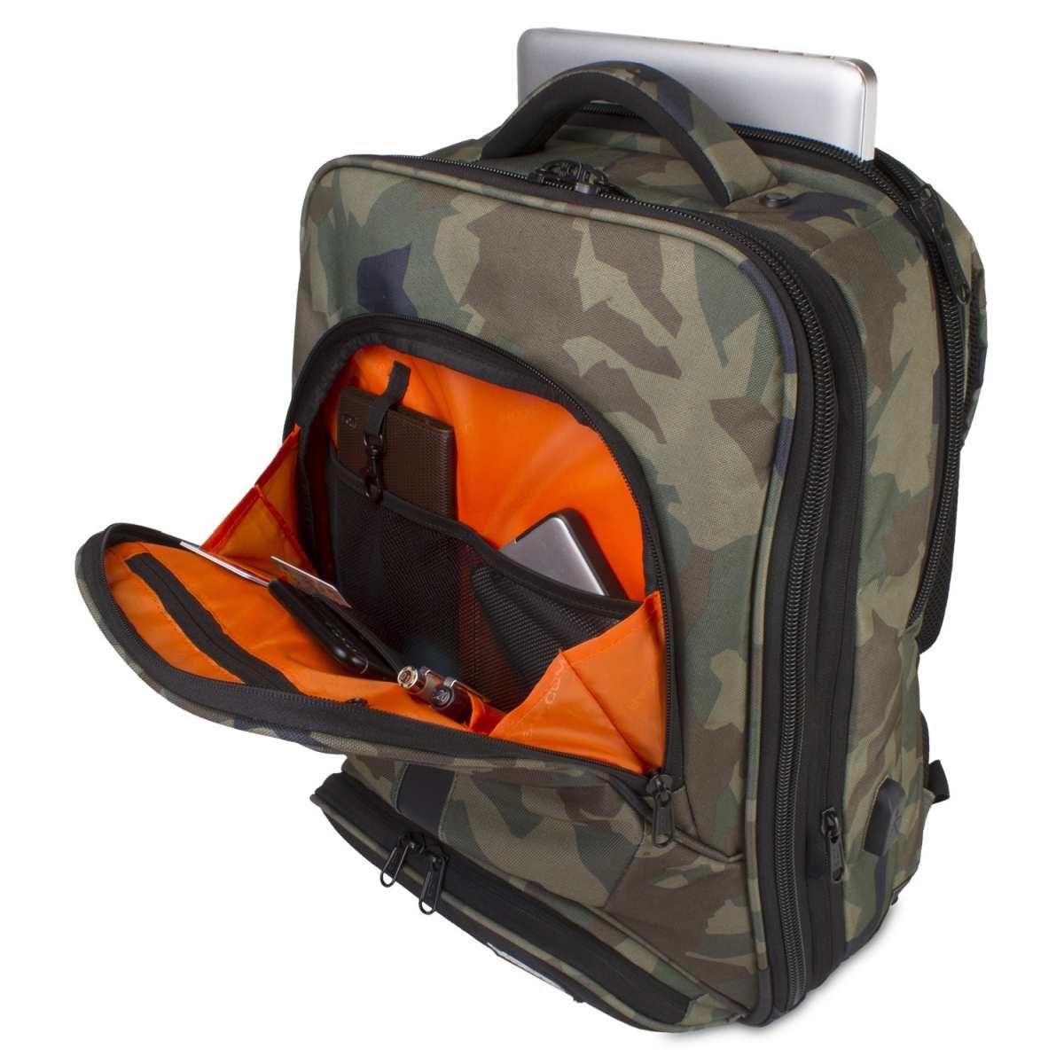 Udg u9108bc/or - ultimate backpack slim black camo, orange inside