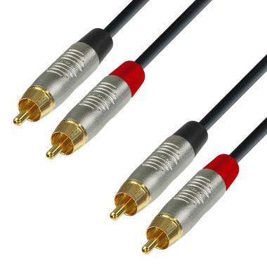 ADAM HALL K4 TCC 0300 CAVO REAN 2 RCA M / 2 RCA M 3mt