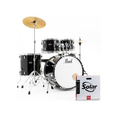 PEARL ROADSHOW STANDARD RS525SC/C31 JET BLACK BATTERIA ACUSTICA  CASSA 22" + HARDWARE E PIATTI SABIAN