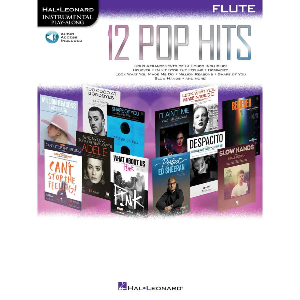 12 pop hits per flauto