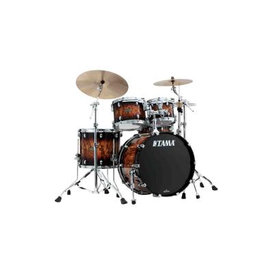 TAMA WBS42S-MBR Starclassic Walnut/Birch 4-pezzi shell pack cassa 22 MOLTEN BROWN BURST
