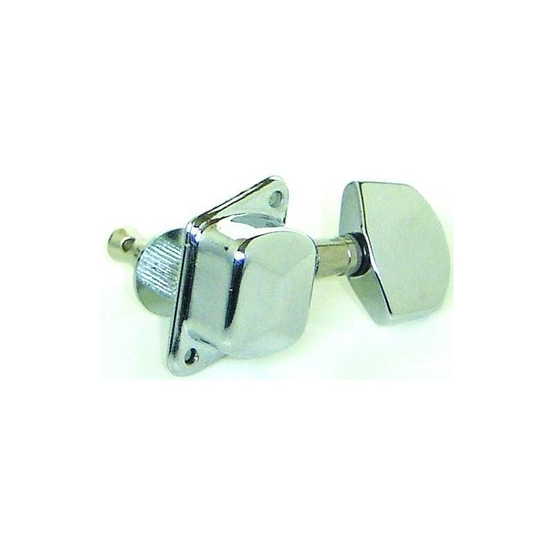 Partsplanet mhae106ni set meccaniche cromate 3+3 chitarra acustica