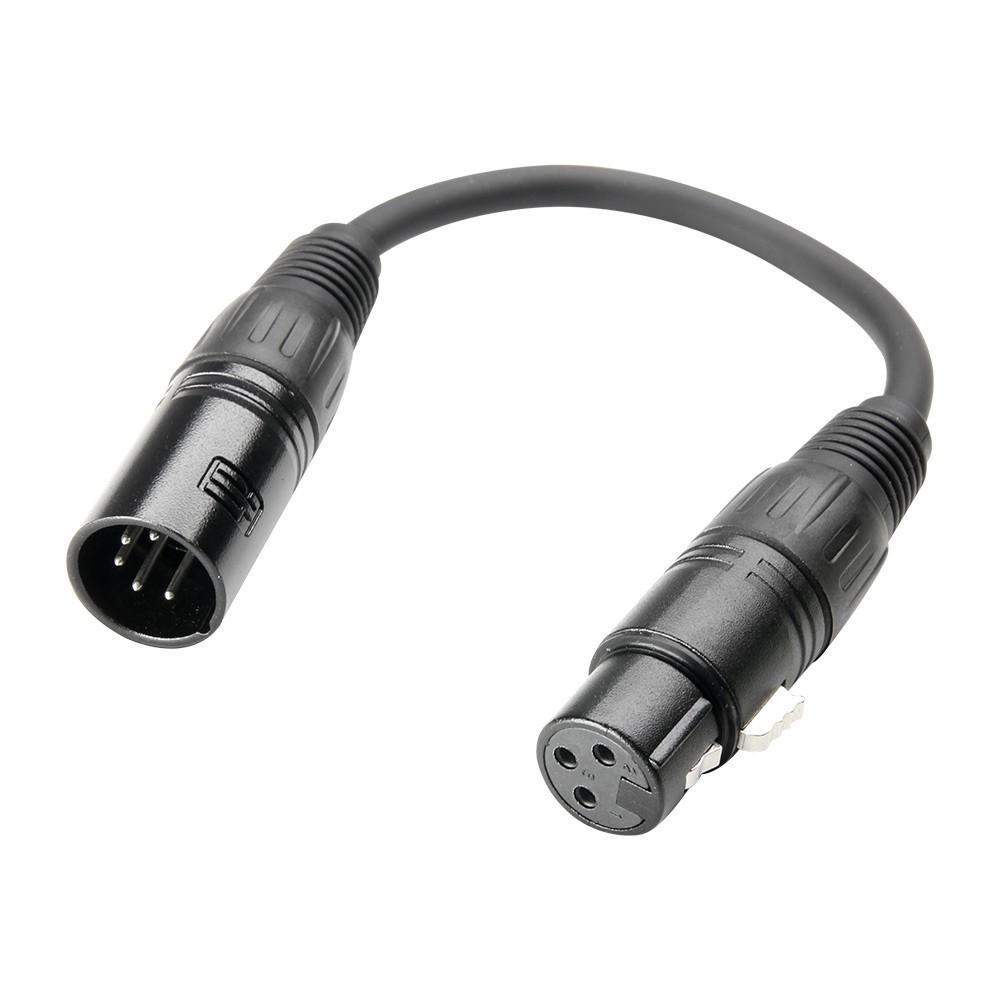 Adam hall k3 dgf0020 adattatore dmx clr m 5 poli/xlr f 3 poli